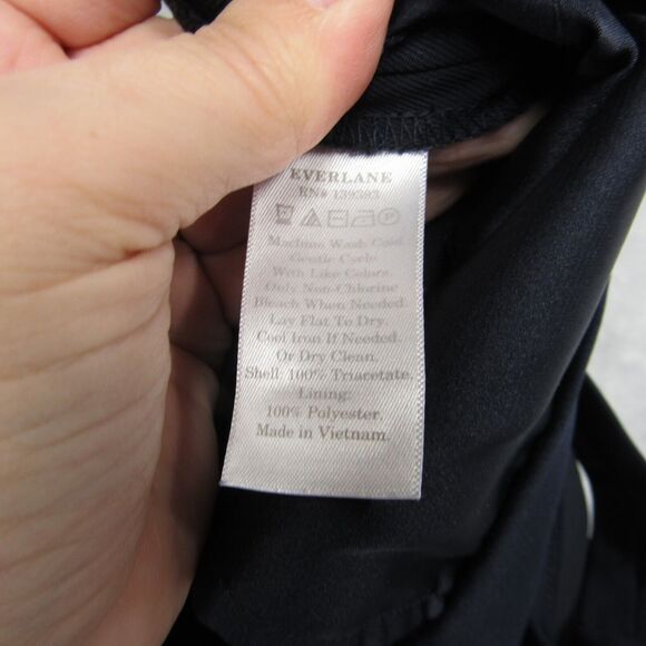 Everlane Jumpsuit Womens 14 Navy Blue Cropped Sleeveless Lightweight One Piece - Picture 9 of 13